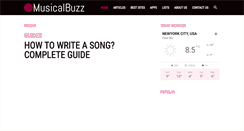 Desktop Screenshot of musicalbuzz.com